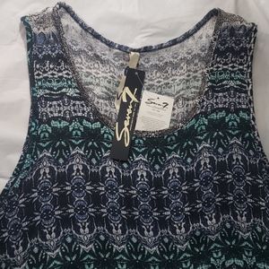 NWT Seven Shark Bite Asymmetric Top M